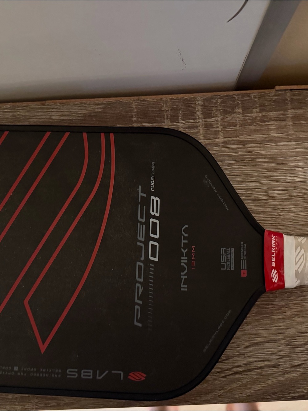 Selkirk Project 008 Invikta Pickleball Paddle - Black/Red